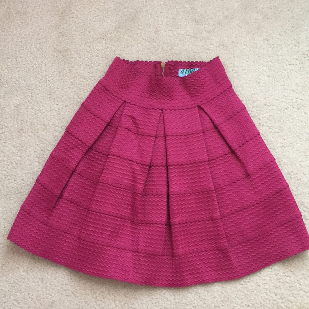 *4/24* Magenta pleated skirt